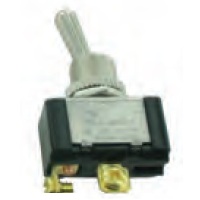 SPST toggle switch 20A 12V Mom On-Off 2 screws 11/16 in chrome handle (standard)