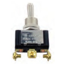 SPDT toggle switch 20A 12V Mom On-Off-Mom On 3 screws 11/16 in chrome handle (standard)