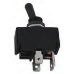 DPST toggle switch 20A 12V On-Off 4 blades 11/16 in black nylon handle (standard)