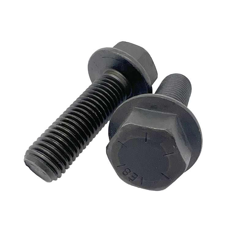 Flanged hex frame bolt 3/8-16 X 1 UNC G8 bare metal (FT)
