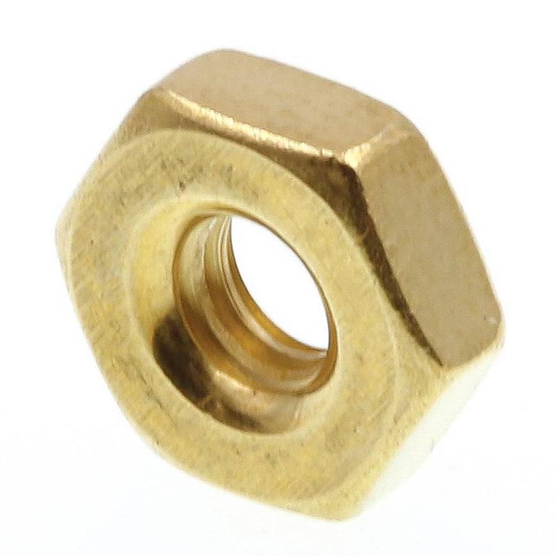 Machine screw nut 10-24 UNC brass