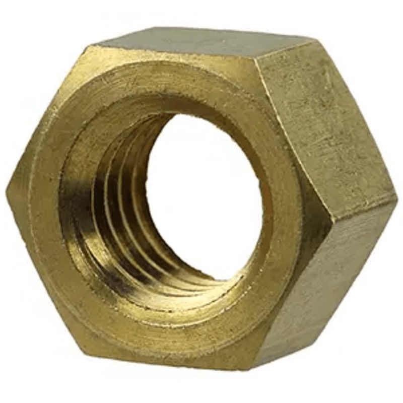 Hex nut 1/4-20 UNC brass