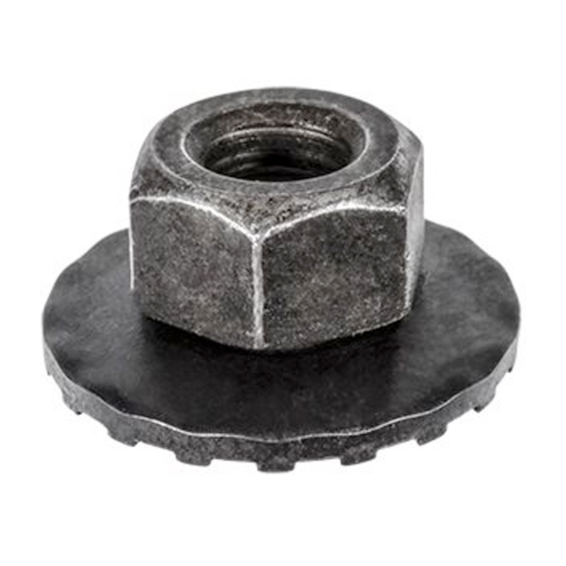 Free spinning washer hex nut M6 X 1.00 O.D. 16mm UNC type A black phosphate