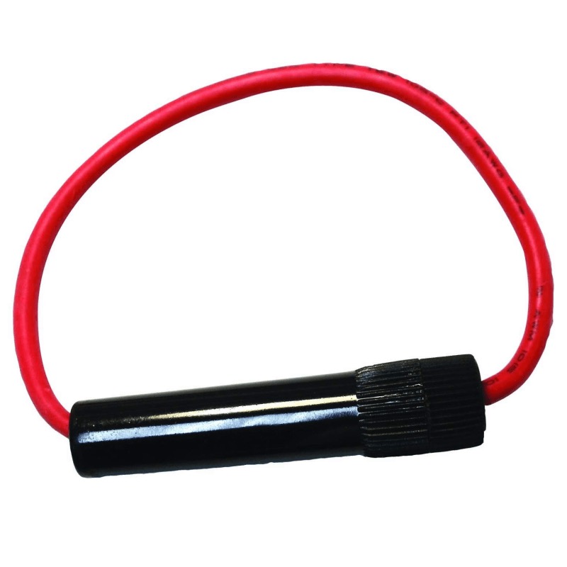 Porte-fusible en ligne pour fusible en verre 20A 14GA fusible inclus