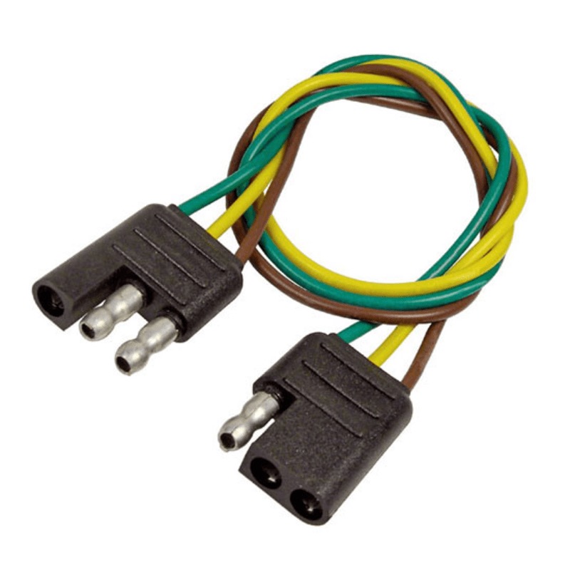 Ensemble de connecteurs de remorque et VR moulés à 3 contacts 16 GA 24 po plats