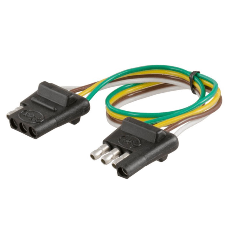 Ensemble de connecteurs de remorque et VR moulés à 4 contacts 16 GA 24 po plats