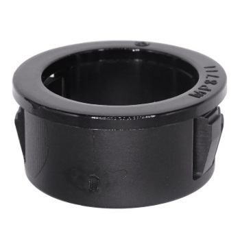 Plastic insulating bushing for 7/8 in hole black