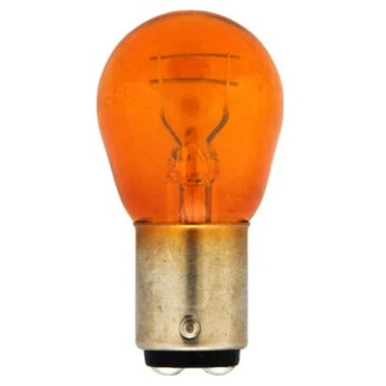 2057A Sylvania amber miniature lamp 12V 27/7W incandescent
