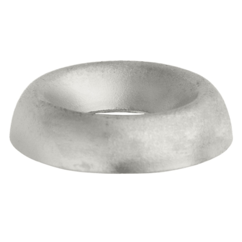 Countersunk washer #4 nickel plated brass