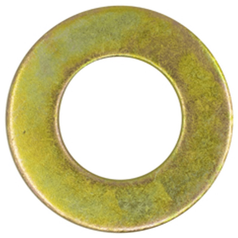 SAE flat washer 1/4 G8 yellow zinc
