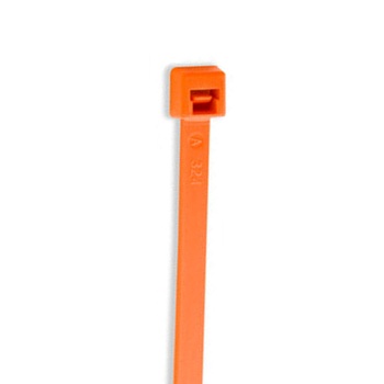 Orange nylon cable ties 4 in 18 lb