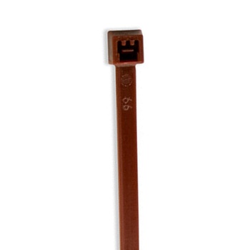 Brown nylon cable ties 4 in 18 lb