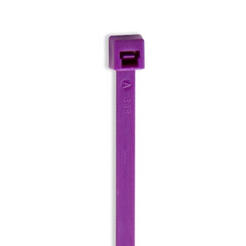 Purple nylon cable ties 4 in 18 lb