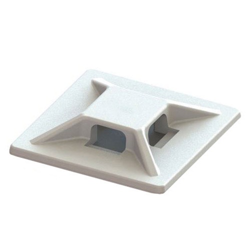 4 way adhesive mounts for cable ties up to 3.6 mm (0.141 in) wide 3/4 in X 3/4 in natural