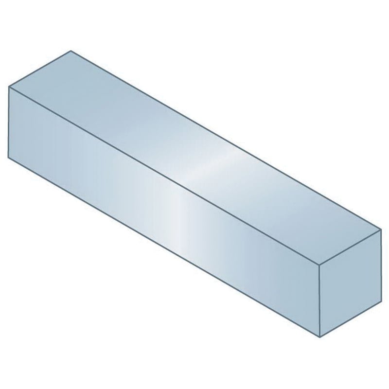 COLD FINISHED STEEL 1/2 X 1/2 X 36 ZINC