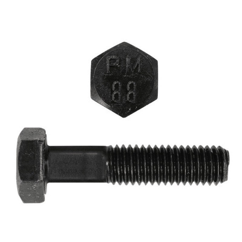 Boulon hex M4 X 0.70 X 30mm UNC classe 8.8 DIN 931 métal nu (PT)