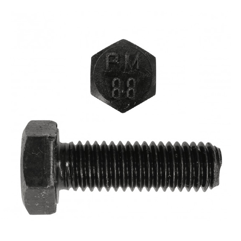 Boulon hex M3 X 0.50 X 6mm UNC classe 8.8 DIN 933 métal nu (FT)