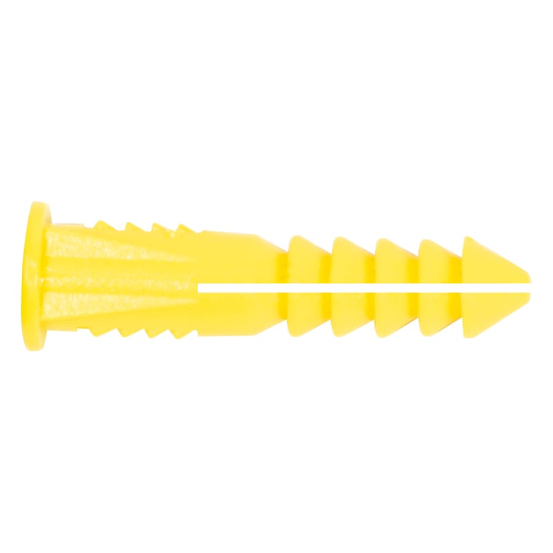Plastic screw anchors 3/16 X 7/8 yellow