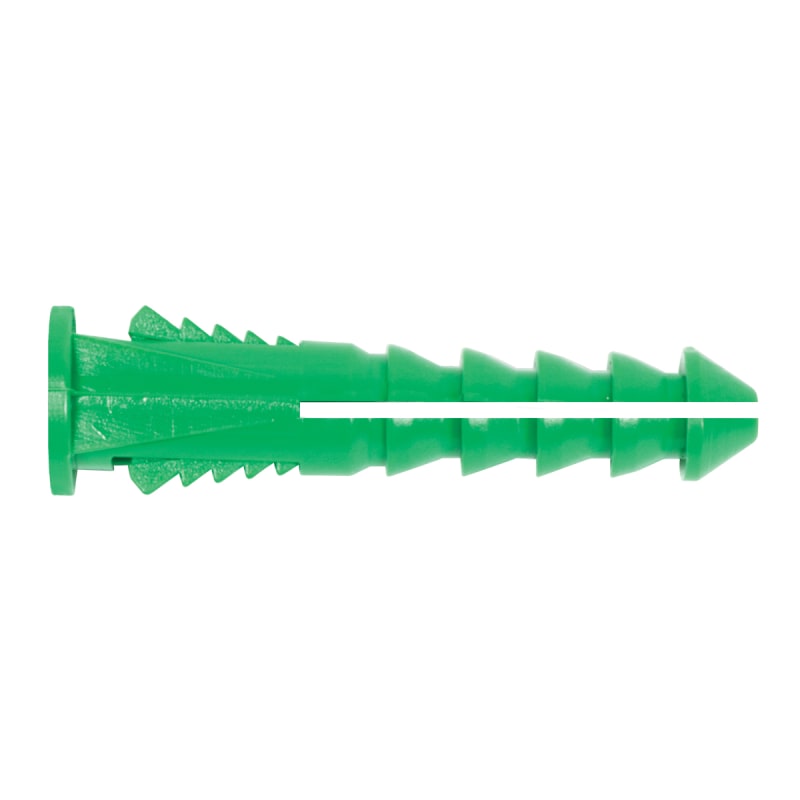 Plastic screw anchors 5/16 X 1-1/2 green