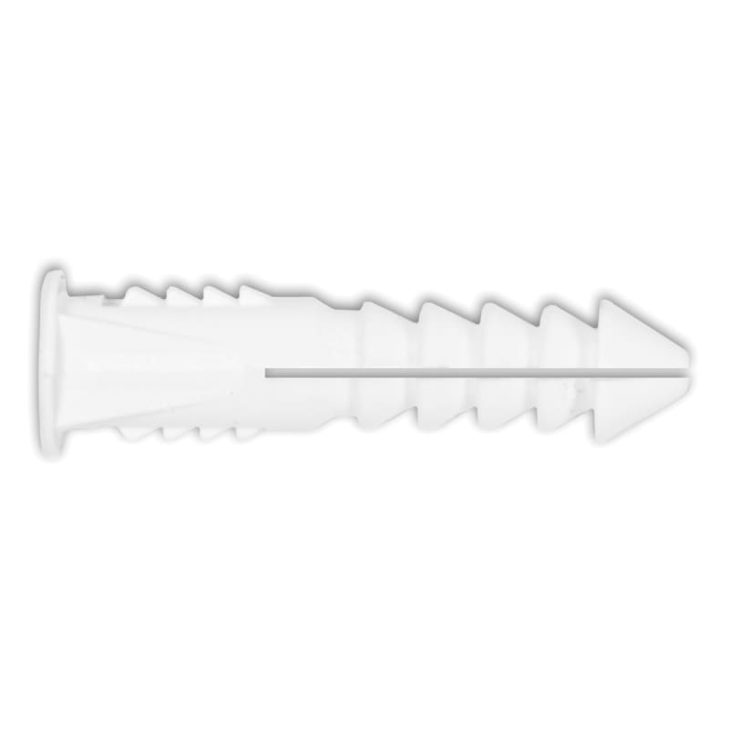 Plastic screw anchors 3/16 X 1 white