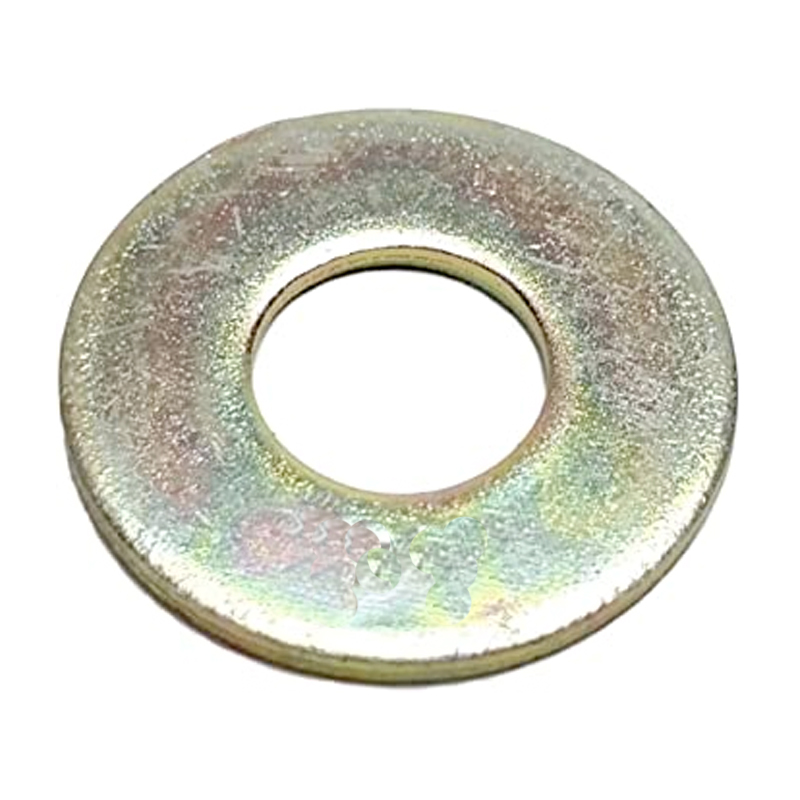 Flat washer M4 DIN 125A yellow zinc