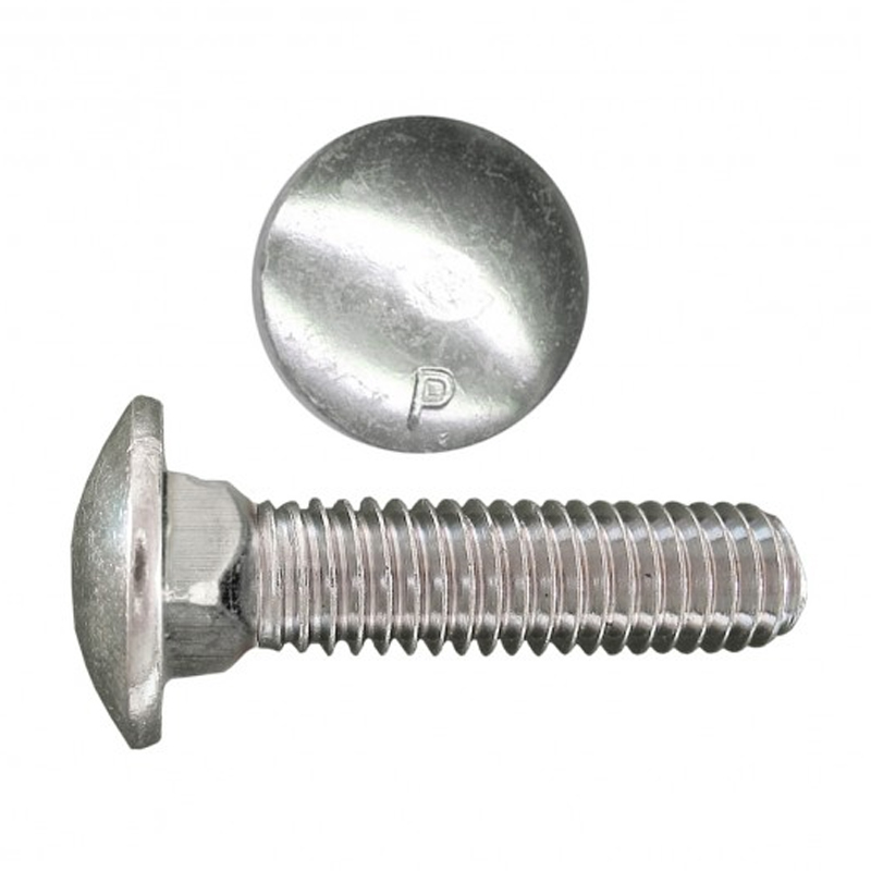Carriage bolt 10-24 X 1-1/4 UNC G2 zinc (FT)
