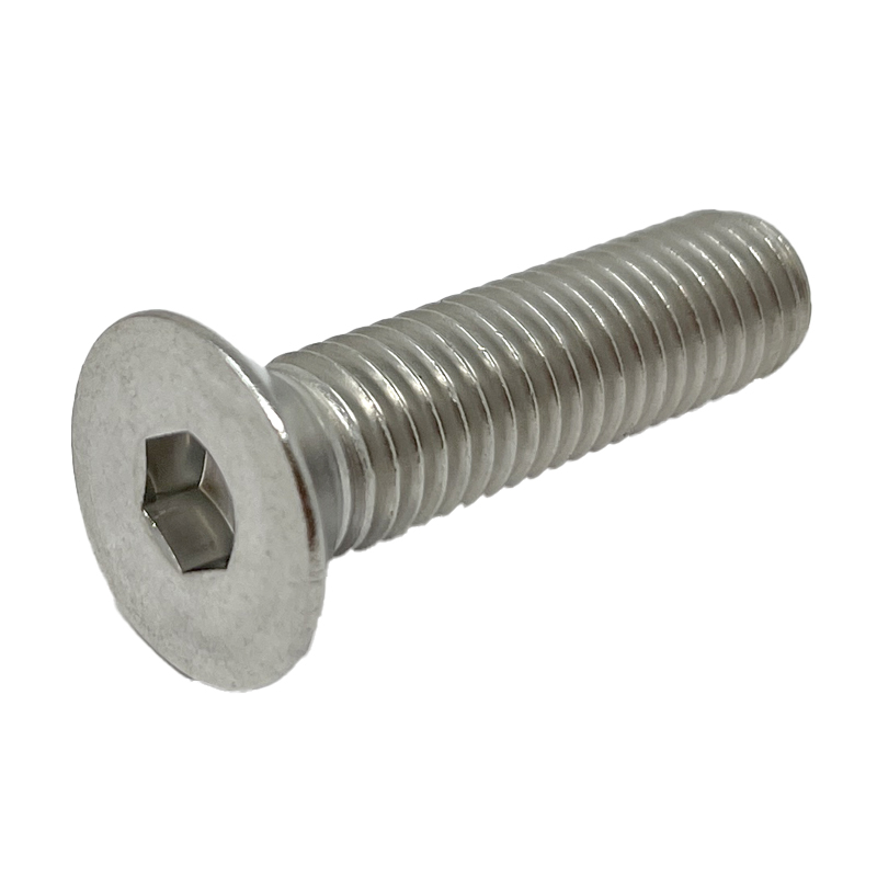 Flat head hex drive screw M3 X 0.50 X 6mm UNC DIN 7991 stainless steel
