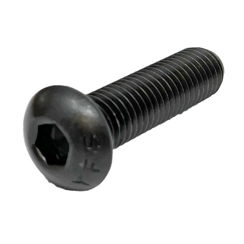 Vis à 6 pans creux tête ronde M5 X 0.80 X 10mm UNC classe 10.9 oxyde noir