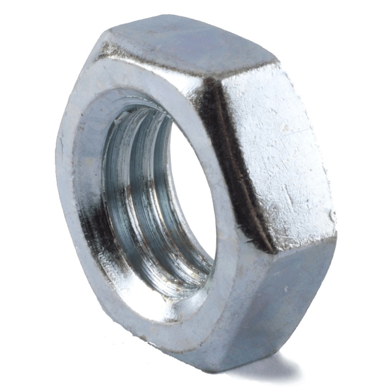 Thin hex nut (jam nut) 5/16-18 UNC G2 zinc