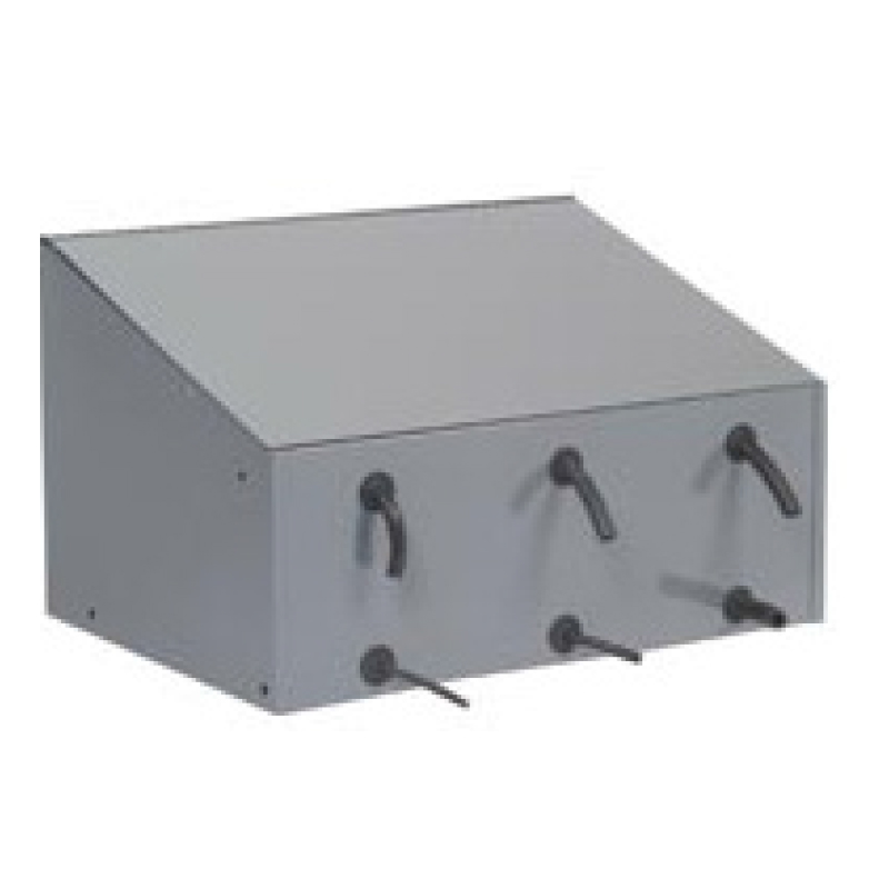 Cabinet gris pour boyaux à essence et air