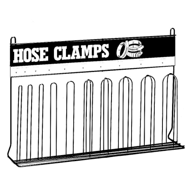 10 LOOP CLAMP,#8 BLACK
