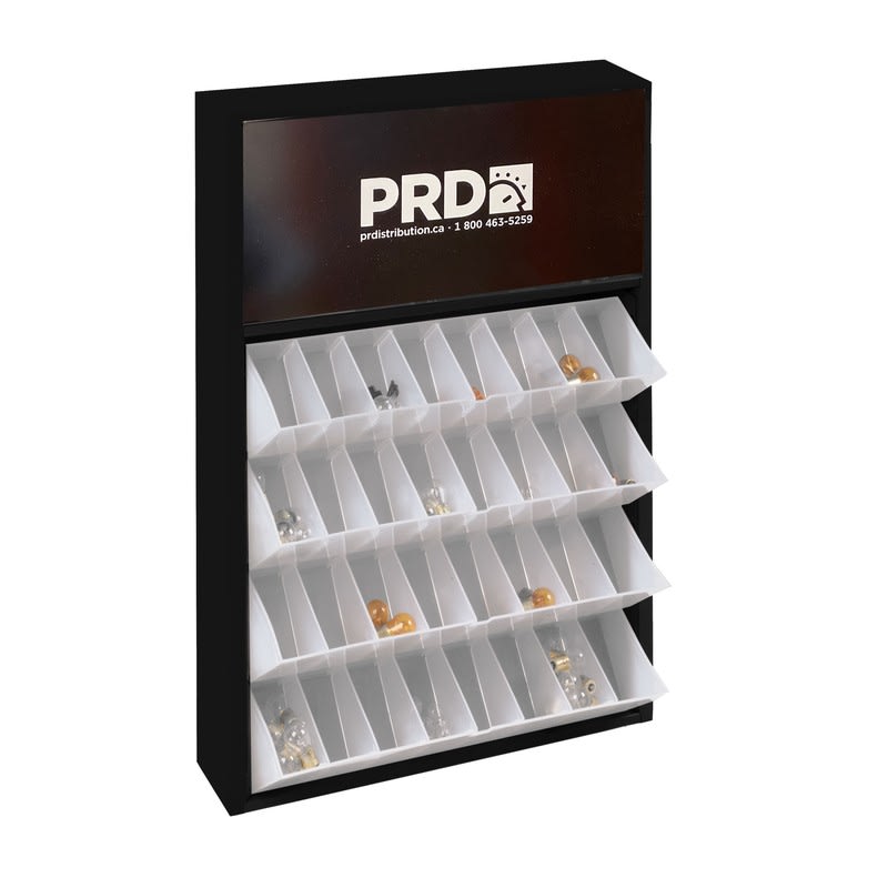 Tip-out storage with 4 trays