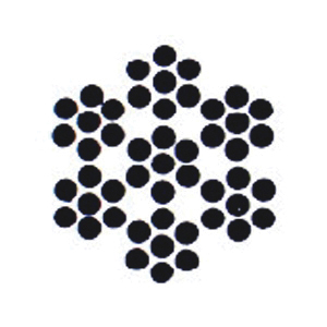 CABLE GALVANISE 7x7,3/16X1'