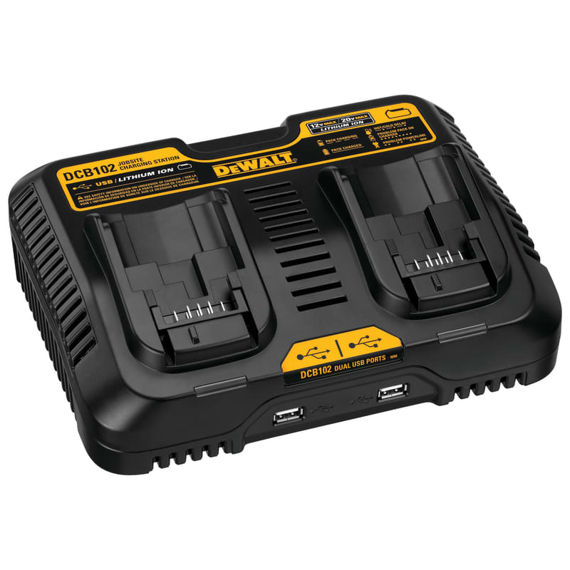 12V/20V MAX Li-Ion Dual Port Jobsite Charging