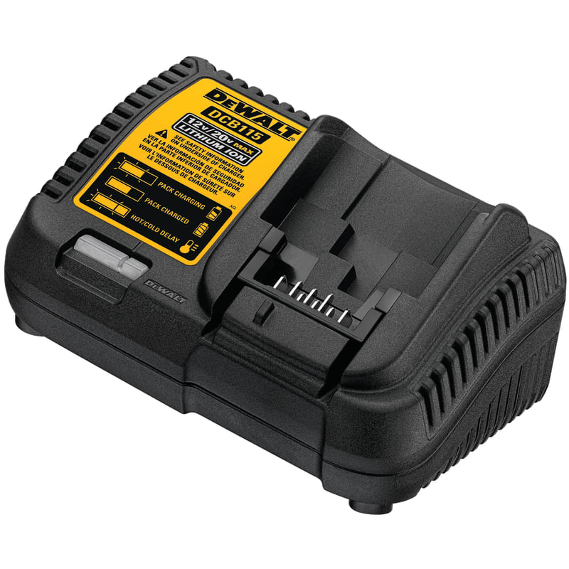 Chargeur de batterie Lithium-Ion 12V-20V Jaune et Noir DEWALT