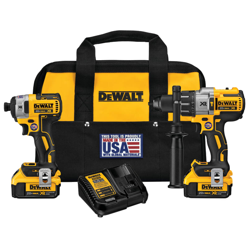20V MAX XR 2 Tool (DCD996 & DCF887) w/ 2 Batt
