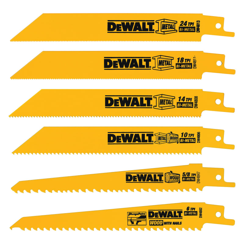 6 Pc. Metal/ Woodcutting Reciprocating Saw B