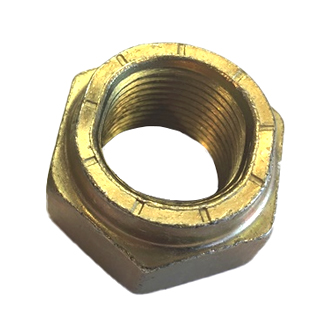 Stover hex lock nut 1/4-28 UNF L9 cadmium yellow-chromate