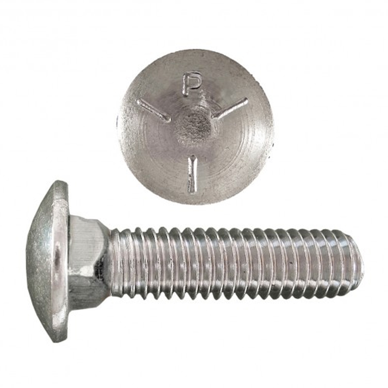 Carriage bolt 7/16-14 X 2-1/2 UNC G5 zinc (FT)