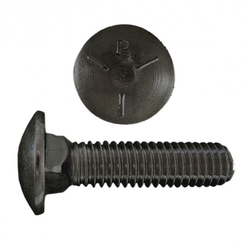 Carriage bolt 5/8-11 X 1-1/2 UNC G5 bare metal (FT)
