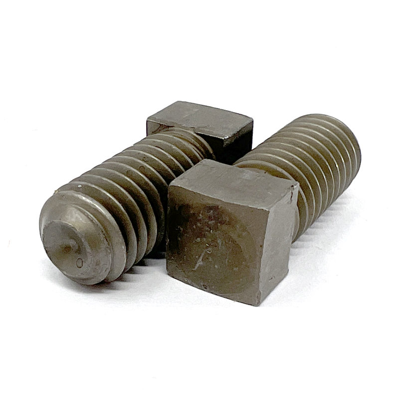 Vis de pression à tête carrée et pointe cuvette 1/4-20 X 5/8 UNC métal nu