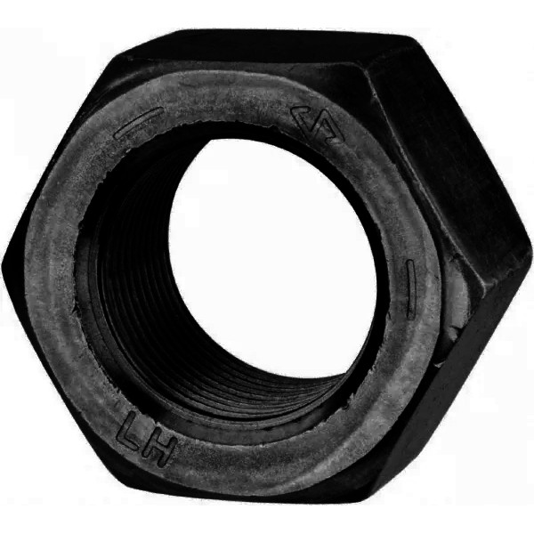 Écrou hex filets à gauche 3/8-24 UNF métal nu