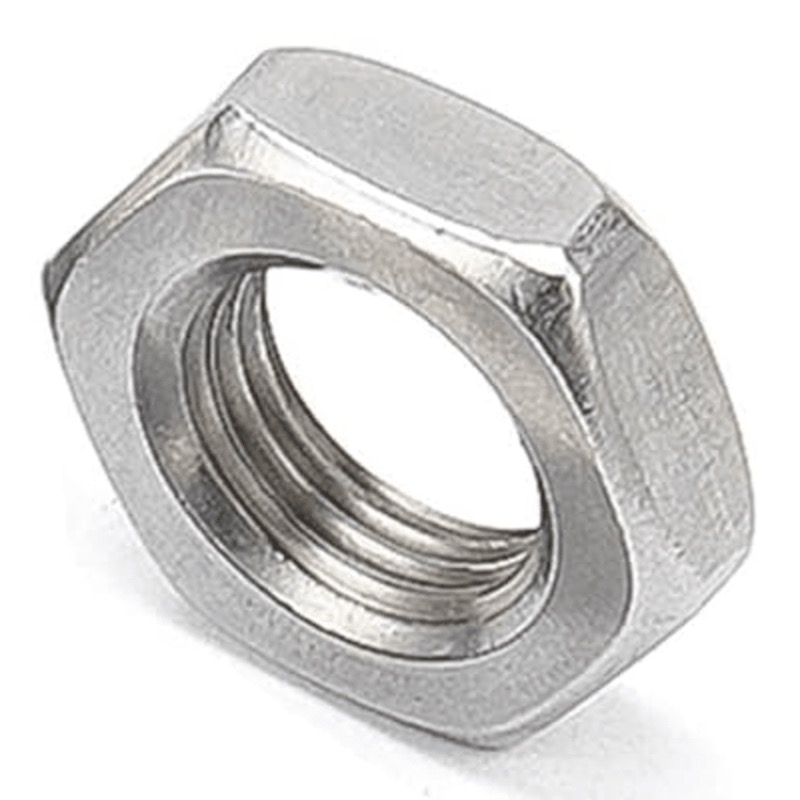 Écrou hex mince (contre-écrou) 9/16-18 UNF acier inoxydable (304 / 18-8)