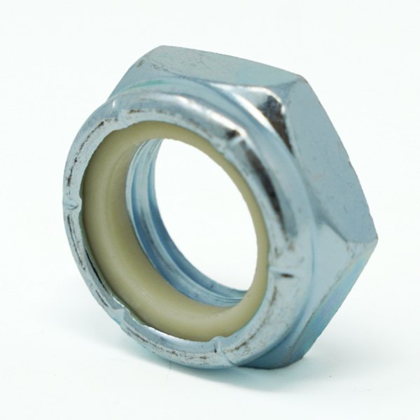 Thin nylon insert hex lock nut 8-32 UNC G2 zinc