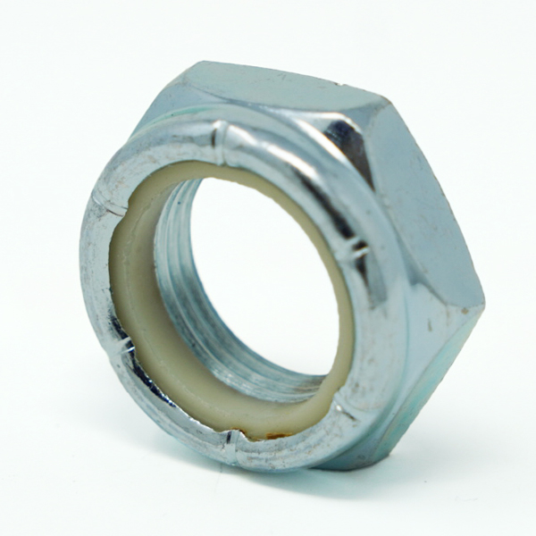 Thin nylon insert hex lock nut 5/16-24 UNF G2 zinc
