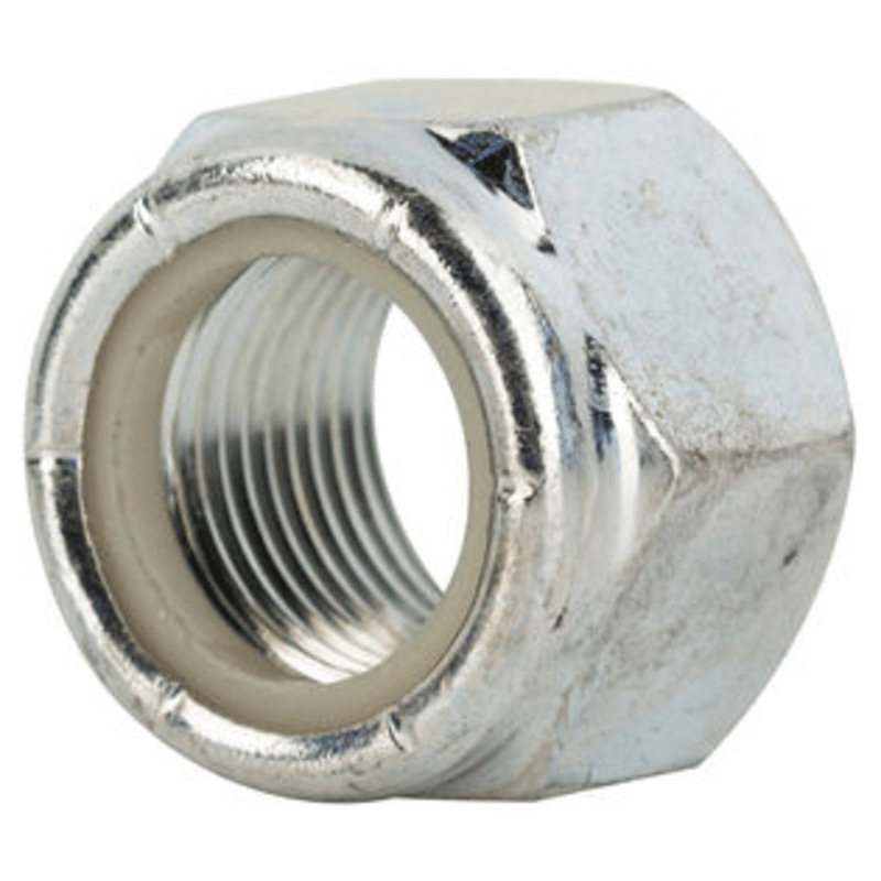 Nylon insert hex lock nut M8 X 1.00 UNF class 8 DIN 985 zinc