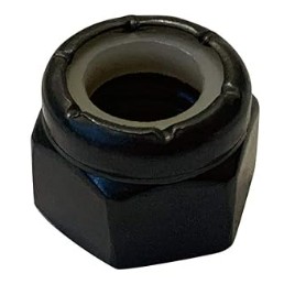 Nylon insert hex lock nut 1-1/8-7 UNC G8 black phosphate