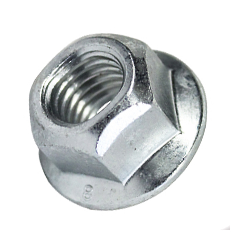 Écrou hex auto-bloquant à embase 1/4-20 UNC grade G zinc
