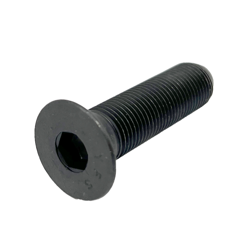 Flat head hex drive screw #10-32 X 3/8 UNF black oxide