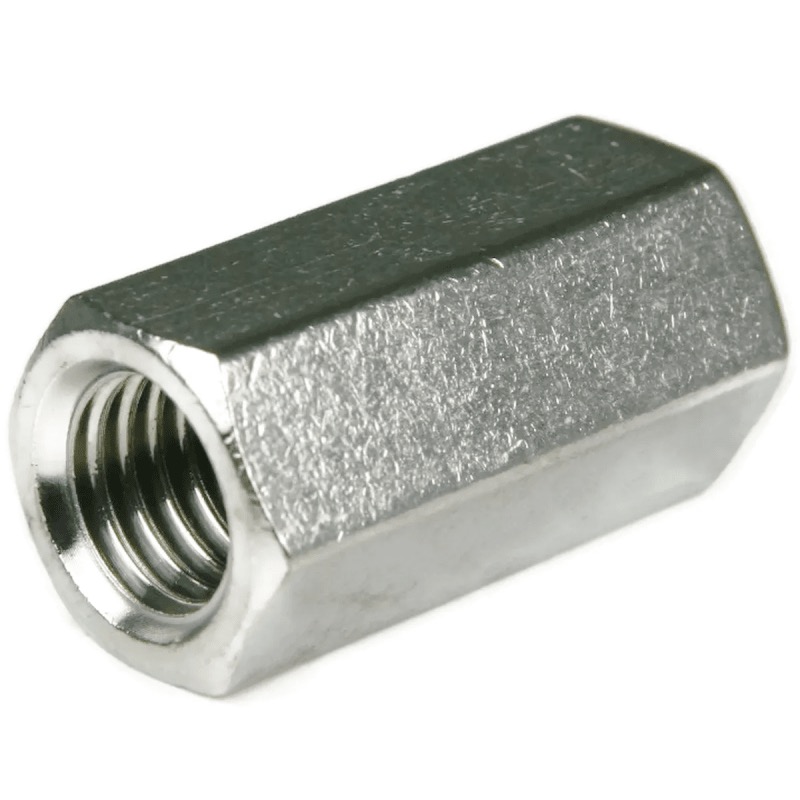 Coupling nut 5/16-18 X 7/16 X 1 UNC stainless steel (304 / 18-8)
